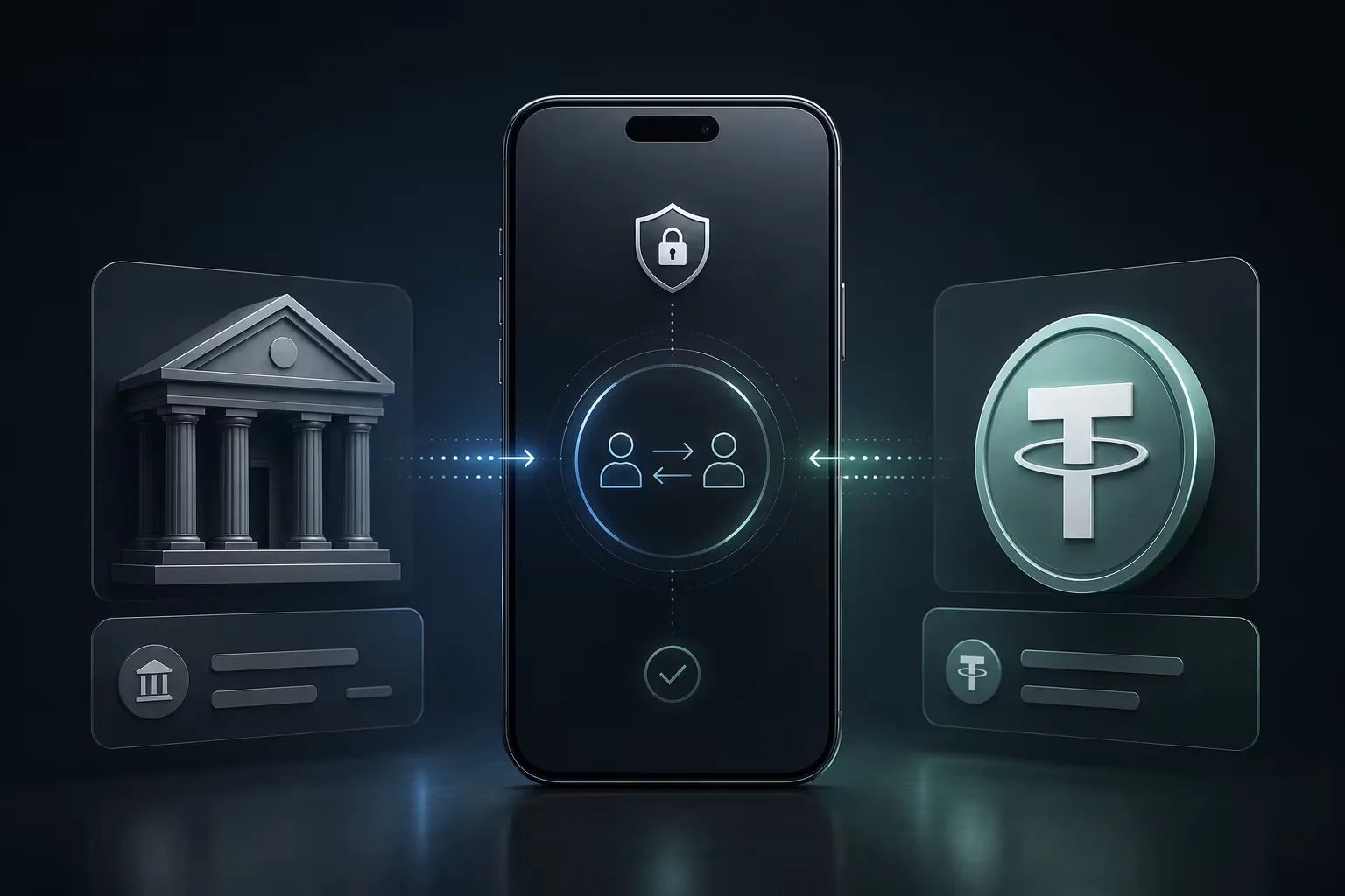 Una persona recibe un pago en Zelle desde Estados Unidos y lo convierte a USDT en una plataforma P2P descentralizada, recibiendo las criptomonedas en su billetera con seguridad y rapidez.